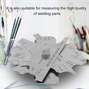 Fillet Weld Set Welding Gauge Gage Test Ulnar Welder Inspection Gauge Both Inch and Metric for Testing of Boilers, Bridges, Shipbuilding, Pressure VES