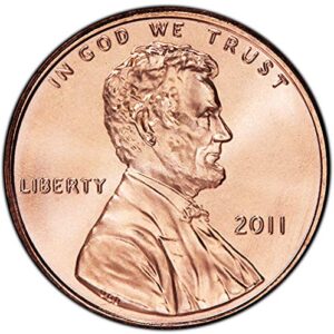 2011 p bu lincoln cent shield cent choice uncirculated us mint