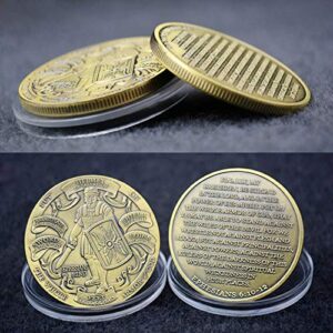 Put On The Full Armor of God Army Commemorative Coins Collectible