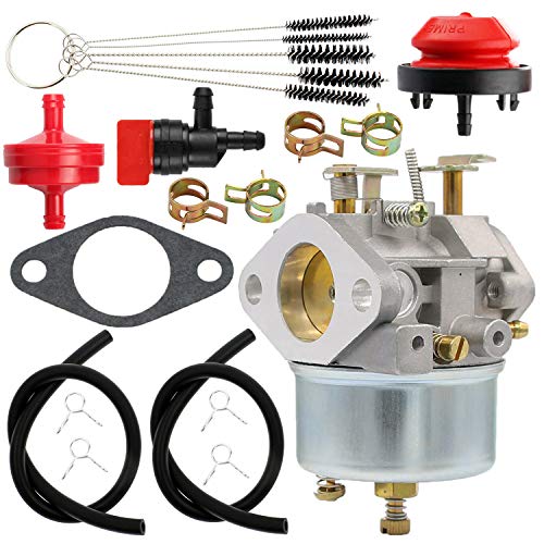 Yingshop Carburetor Compatible for John Deere Snowblower 526 726 732 826 826D 828D 832 1032 1032D TRS22 TRS24 TRS26 TRS27 TRS32 TRX24 TRX26 TRX27 TRX32 Snow Blower Carb with Primer Bulb Gasket Clamps