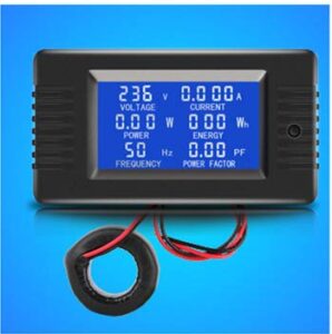 knacro ac current voltage amperage power energy panel meter lcd digital display ammeter voltmeter multimeter current ct ac 80-260v 100a