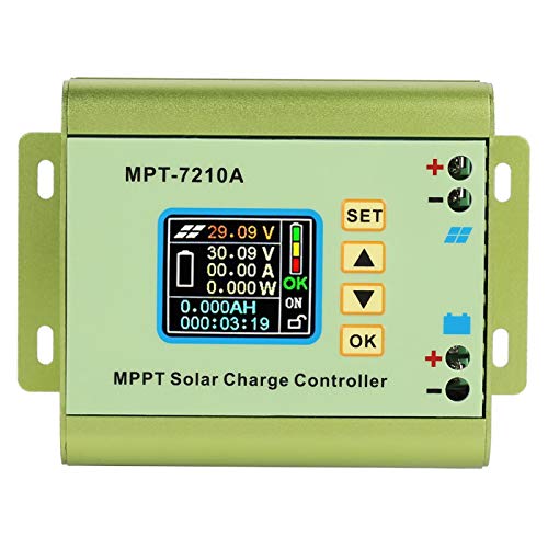 Solar Controller MPPT DC12-60v,MPT-7210A Controller LCD Display Energy Solar Panel Controller Regulator for Lithium Battery