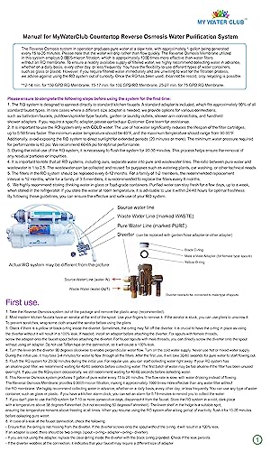 Alkaline (Raise pH Level) 5-Stage Countertop Reverse Osmosis Water Purification System, 75 GPD Membrane