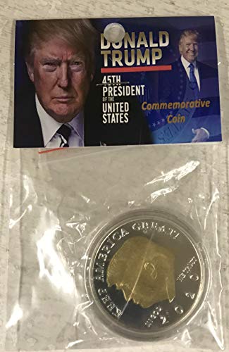 Donald Trump 2020 Challenge Coin Keep America Great United States Presidential Re-Election Campaign Gold Plated Collectible Eagle Coins with Hang Tag and Enclosure