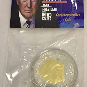 Donald Trump 2020 Challenge Coin Keep America Great United States Presidential Re-Election Campaign Gold Plated Collectible Eagle Coins with Hang Tag and Enclosure