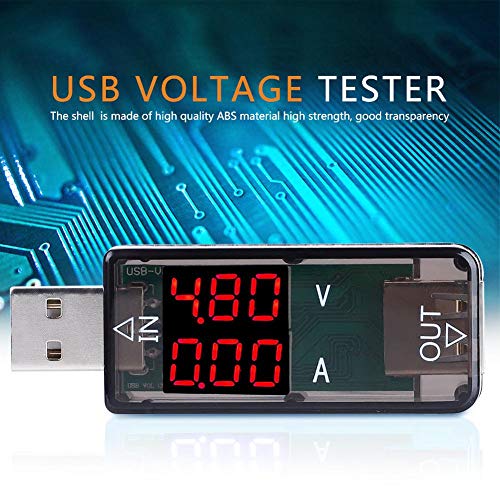 Taidda USB Tester, Multimeter Charger USB Tester USB Color LCD Voltmeter Ammeter Current Meter Multimeter Charger USB Tester for Most Applications2#