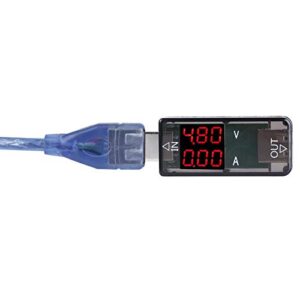 Taidda USB Tester, Multimeter Charger USB Tester USB Color LCD Voltmeter Ammeter Current Meter Multimeter Charger USB Tester for Most Applications2#