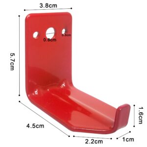 4 Pack of Fire Extinguisher Mount, Wall Hook, Fire Extinguisher Bracket up to 40 lbs Extinguishers, Suitable for Big and Small Fire Extinguisher, Holder for Dry Chemical and Water Extinguishers