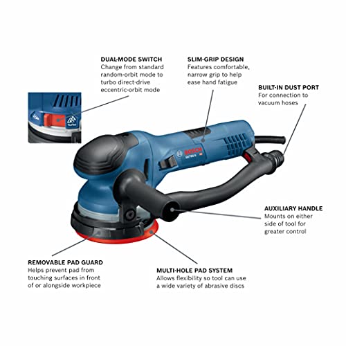 BOSCH GET65-5N 5 In. Dual-Mode Random Orbit Sander