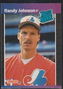 1989 donruss randy johnson expos rated rookie baseball card #42