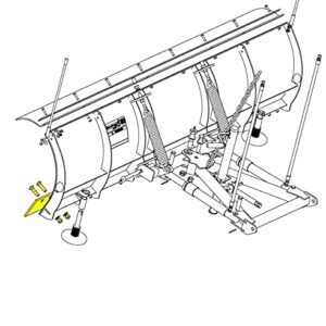 Buyers Products SnowDogg 16120610, Black Steel Cutting Edge for EX75 Plow