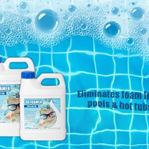 Pool & Hot Tub Defoamer, 1 Gallon, Quickly Eliminate Foam in Pool or hot tubs.