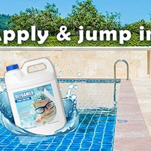 Pool & Hot Tub Defoamer, 1 Gallon, Quickly Eliminate Foam in Pool or hot tubs.