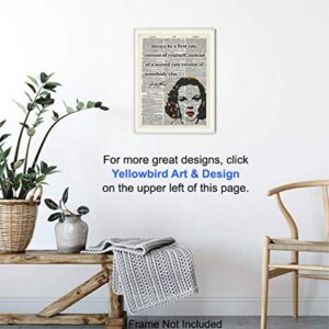 Judy Garland Inspirational Quote Upcycled Dictionary Wall Art Poster Print - Great Motivational Gift for Women, Wizard of Oz Fans - Contemporary Modern Pop Art Home and Office Decor, 8x10 Photo