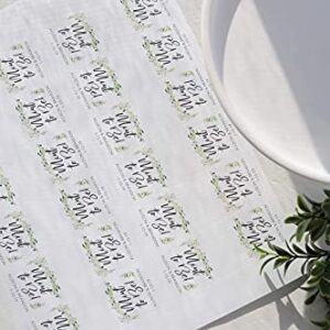 Wedding Favors Tic Tac LABELS Mint To Be, Bridal Shower Favor, Engagement Party Favor, Greenery Leaf - Set of 24 Labels