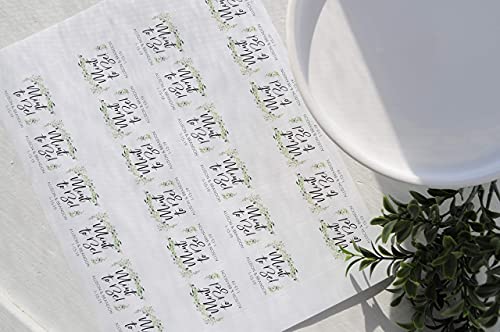 Wedding Favors Tic Tac LABELS Mint To Be, Bridal Shower Favor, Engagement Party Favor, Greenery Leaf - Set of 24 Labels