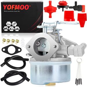 yofmoo carburetor compatible for tecumseh 632107 632536 640084 640105 640299 632107a 640084a 640084b 640299a 640299b 4hp 5hp hsk50 hs50 hssk40 hssk50 hssk55 lh195sa lh195sp ohsk110 38035 snowblower