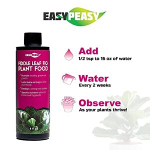 Fiddle Leaf Fig Plant Food 6-2-4, Fast-Acting houseplant Fertilizer for Ficus Lyrata and Ficus Audrey, High Concentrate Balance Nutrient Plant Food