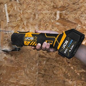 JCB Tools - JCB 20V Cordless Oscillating Power Tool - Multi Tool - No Battery - Bare Unit - For Home Improvements and Professional Use, Trimming, Plunge Cuts, Drywall, Wood, Plastic, Metal