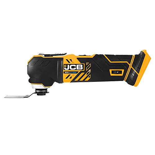 JCB Tools - JCB 20V Cordless Oscillating Power Tool - Multi Tool - No Battery - Bare Unit - For Home Improvements and Professional Use, Trimming, Plunge Cuts, Drywall, Wood, Plastic, Metal