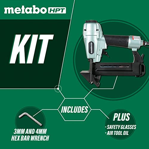 Metabo HPT Flooring Stapler | 18 Gauge | 1/4” Crown Staples | 1/2” to 1-9/16” Length | Pneumatic | 5 Year Professional Warranty | N4004AB