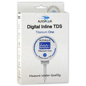 autoaqua digital inline tds meter - titanium one