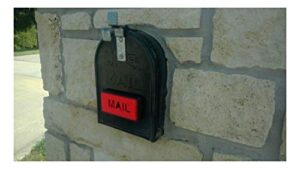 mailbox flag, front mount, great on brick/stone mailbox, stylish replacement