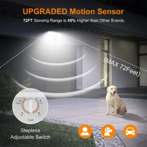 LEPOWER LED Motion Sensor Security Lights Outdoor, 30W 3200LM, 5500K, IP65 Waterproof, 2 Head Motion Detector Flood Light for Garage, Yard, Porch (NOT Solar Powered)