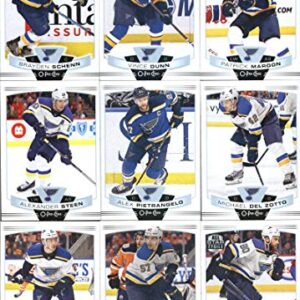 2019-20 O-Pee-Chee Hockey St. Louis Blues Team Set of 18 Cards: Vladimir Tarasenko(#37), Jordan Binnington(#43), Jaden Schwartz(#52), Oskar Sundqvist(#134), Jake Allen(#220), Joel Edmundson(#235), Colton Parayko(#236), Jay Bouwmeester(#264), Robert Thomas