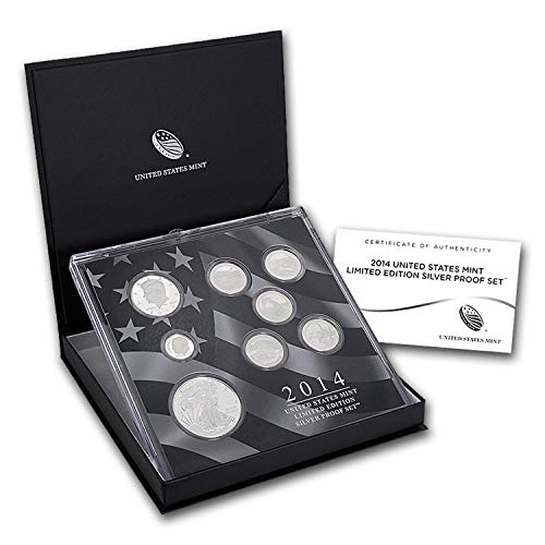 2012 S -2013-2014-2016-2017-2018 Limited Editions 8-Piece Silver Proof Sets including Proof Silver Eagles $1 US Mint Choice DCAM with Original Packaging, Sleeve and COA - Total of 6 Sets