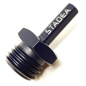 stadea adc107k core bit adapter for threaded diamond core drill bit hole saw -series super a - 1/2" hexagonal to 1 1/4"-7 male