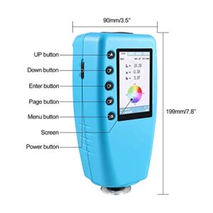 Handheld Color Analyzer Digital Precise Colorimeter WR10QC Precision Color Difference Meter Tester Portable Colorimeter with 4mm Aperture for Color Checking