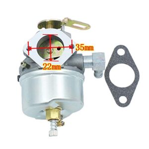 QAZAKY Adjustable Carburetor Compatible with Tecumseh 632107 632536 640084 640105 640299 HSK40 HSK50 HS50 HSSK40 HSSK50 HSSK55 LH195SA LH195SP OHSK110 OHSK120 OHSK125 3.5HP 4HP 5HP MTD Carb