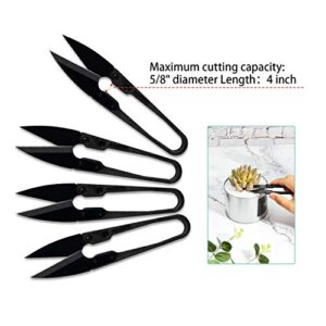 16 Pieces Bonsai Pruning Scissors Mini Garden Clippers Pruning Shears for Bud and Leaves Trimmer