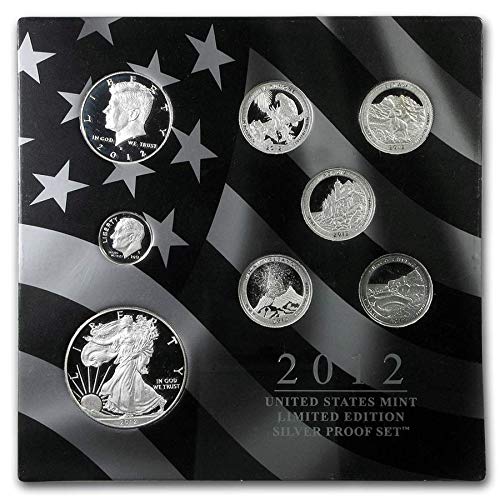 2012 S Limited Edition 8-Piece Silver Proof Set including Proof Silver Eagle $1 US Mint Choice DCAM with Original Packaging, Sleeve and COA