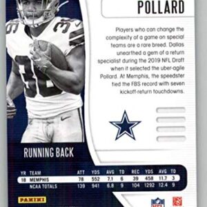 2019 Absolute #139 Tony Pollard RC Rookie Dallas Cowboys NFL Football Trading Card