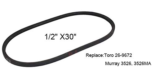 26-9672 Snowthrower Drive V-Belt Replacement Toro 26-9672 622 724 722 Snowblower Belt (1/2" X30")