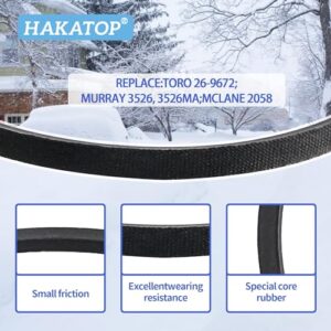 26-9672 Snowthrower Drive V-Belt Replacement Toro 26-9672 622 724 722 Snowblower Belt (1/2" X30")