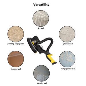 CUBEWAY Drywall Sander with Vacuum Attachment, Innovative Fixture for Ceiling Sander, Electric Drywall Sander with LED Light, Variable Speed and ETL Listed