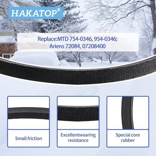 754-0346 3/8 X 30" Snowblower Drive Belt for Troy Bilt 1030E 1130SE 826 926E MTD 954-0346 Ariens 72084