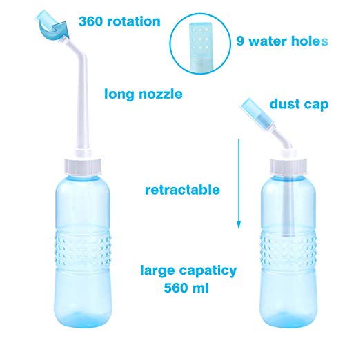 Bidet Bottle Portable Bidet Sprayer Large Bidet Bottle 560 ML