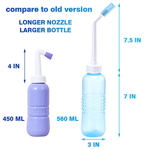 Bidet Bottle Portable Bidet Sprayer Large Bidet Bottle 560 ML