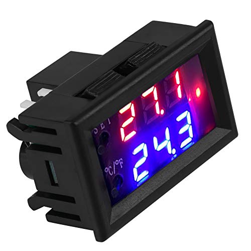 DC 12V Digital Temperature Controller, Thermostat 12V Temperature Control Switch with Sensor