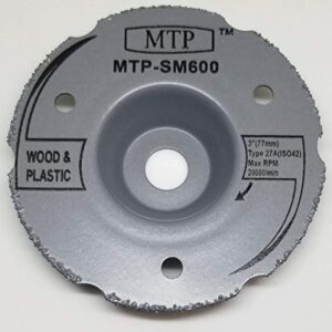 MTP Brand Pack of 8 Assort 3" Wood Plastic Metal Masonry Cutting Wheel Compatible to use for Dremel SM600 Saw Max - 7/16" Arbor