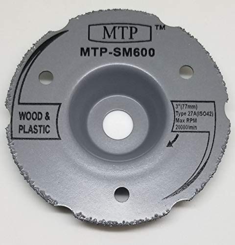 MTP Brand Pack of 8 Assort 3" Wood Plastic Metal Masonry Cutting Wheel Compatible to use for Dremel SM600 Saw Max - 7/16" Arbor