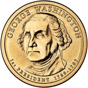 2007 p position b satin finish george washington presidential dollar choice uncirculated us mint