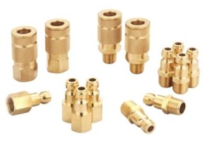 t tanya hardware coupler and plug kit (14 piece), automotive type c, 1/4 in. npt, solid brass quick connect air fittings set
