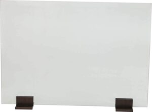 dagan pair of glass screen bases (dg-ah-gs-b), bronze