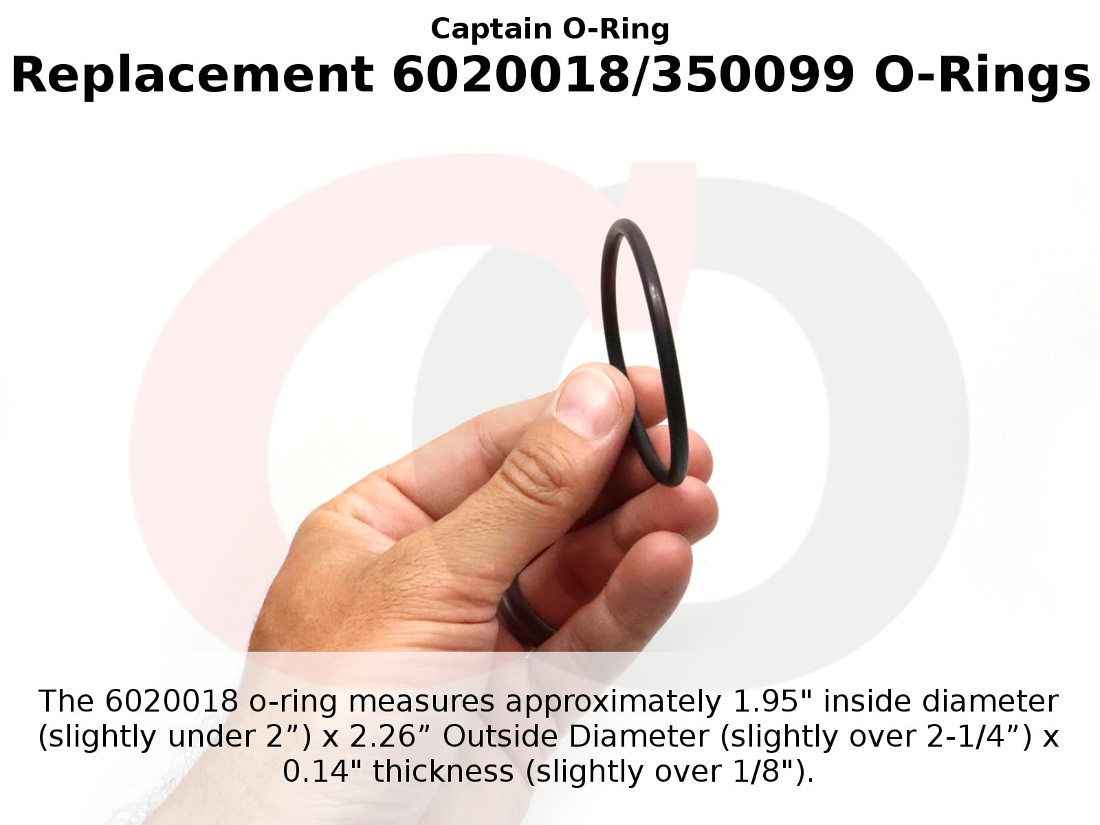 Captain O-Ring 6020018/350099 ORings Compatible with Pentair 350157/351157 Superflo Union Fitting & Sta-Rite SuperMax Adapter (3 Pack)