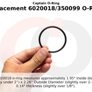 Captain O-Ring 6020018/350099 ORings Compatible with Pentair 350157/351157 Superflo Union Fitting & Sta-Rite SuperMax Adapter (3 Pack)